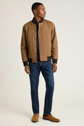 Filled Boulevard Bomber / Bonobos - chestnut