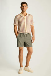 Nomad Short / Bonobos - olive green herringbone linen
