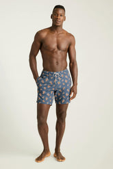 Riviera Swim Trunks / Bonobos - teal retro paisley