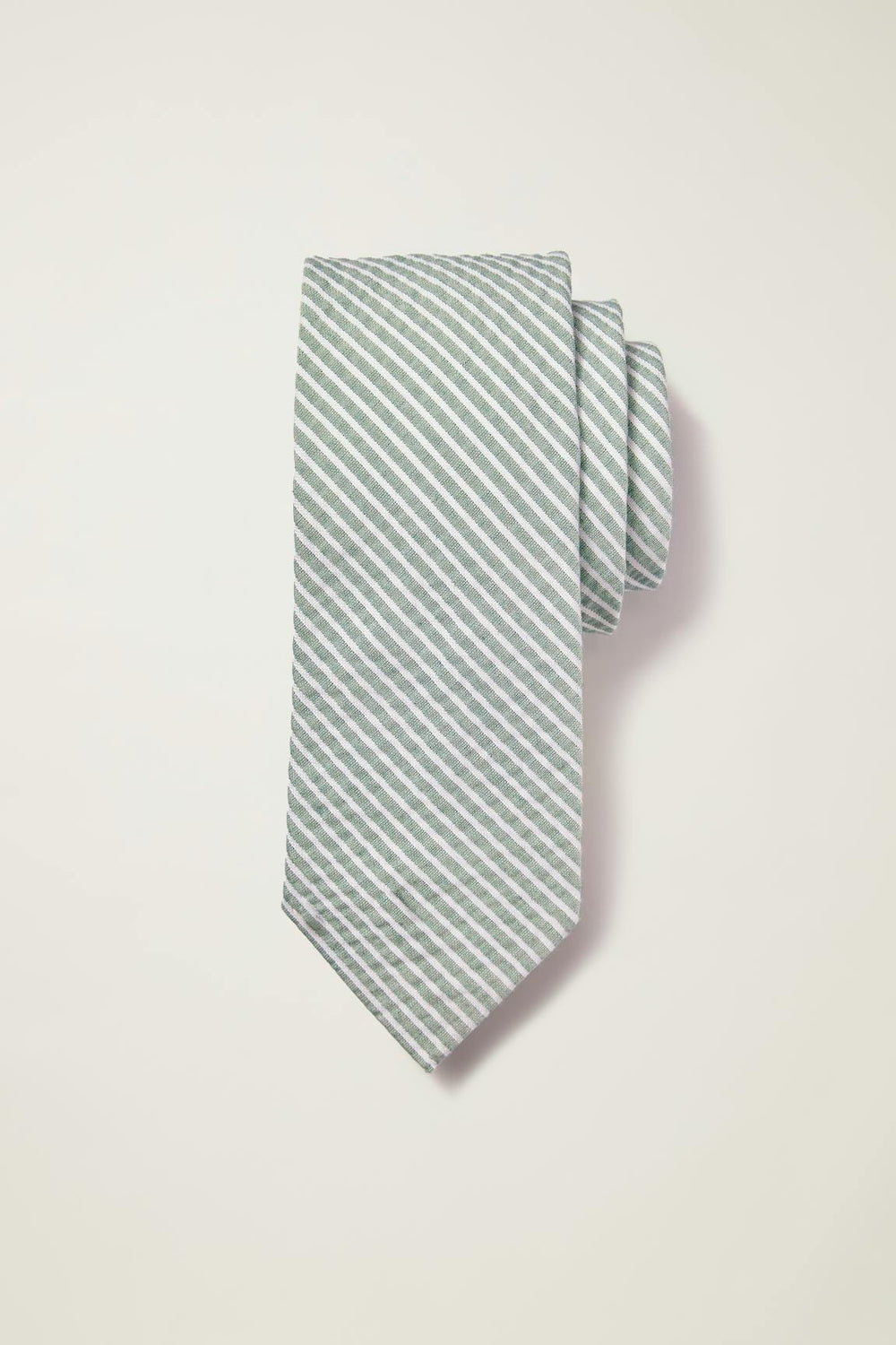 Premium Necktie / Bonobos - spring green seersucker
