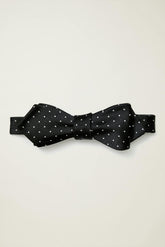 Premium Bowtie / Bonobos - black dots silk