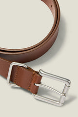 Leather Jeans Belt / Bonobos - light brown with nickel