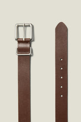 Leather Jeans Belt / Bonobos - dark brown with nickel