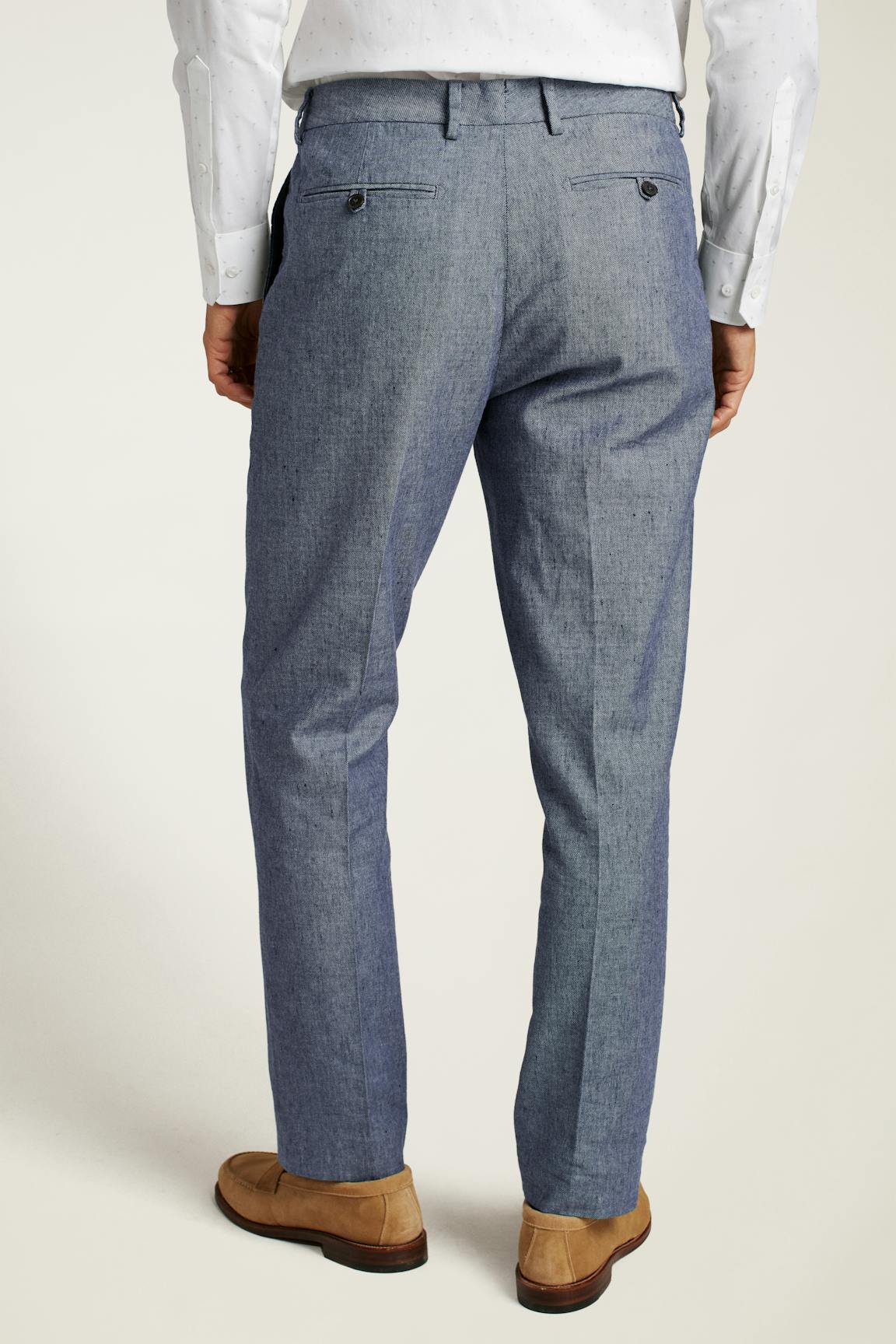 Primo Chino / Bonobos - mid blue linen twill
