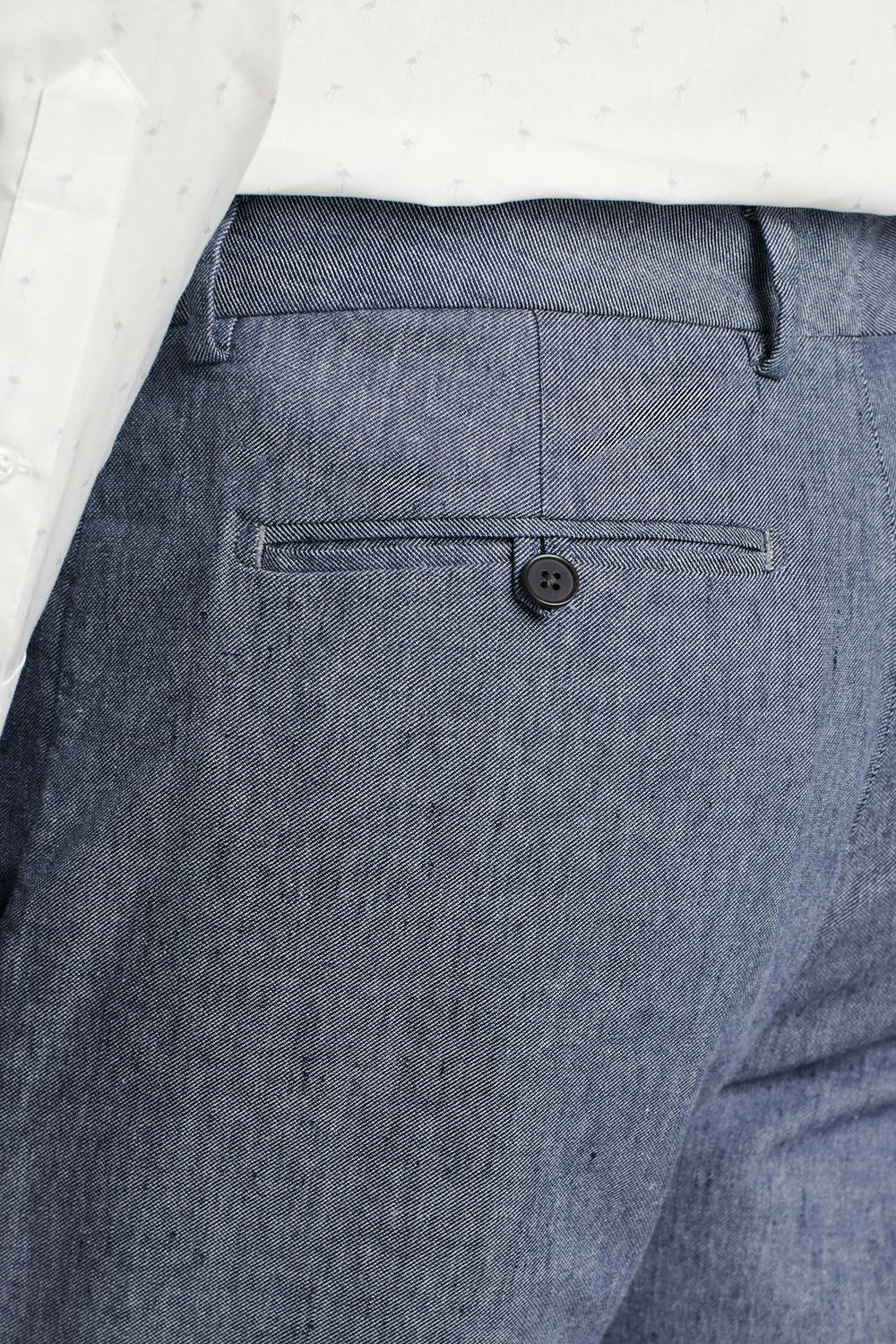 Primo Chino / Bonobos - mid blue linen twill