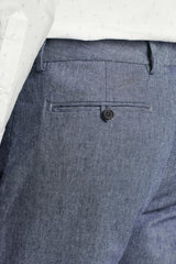 Primo Chino / Bonobos - mid blue linen twill