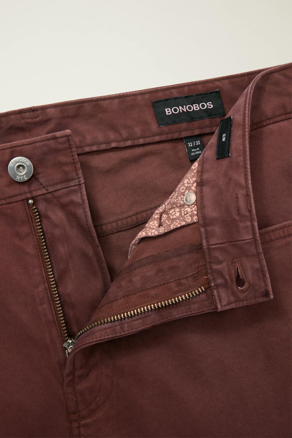 Italian Brushed 5-Pocket Pants / Bonobos - chocolate brown