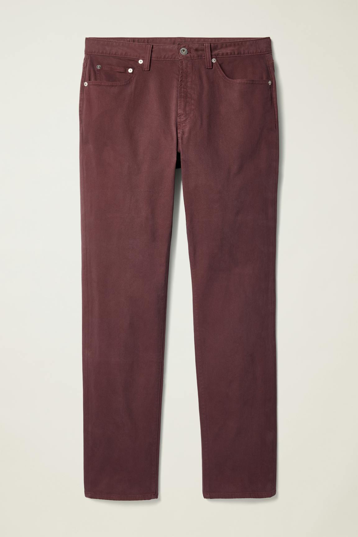 Italian Brushed 5-Pocket Pants / Bonobos - cherry chocolate