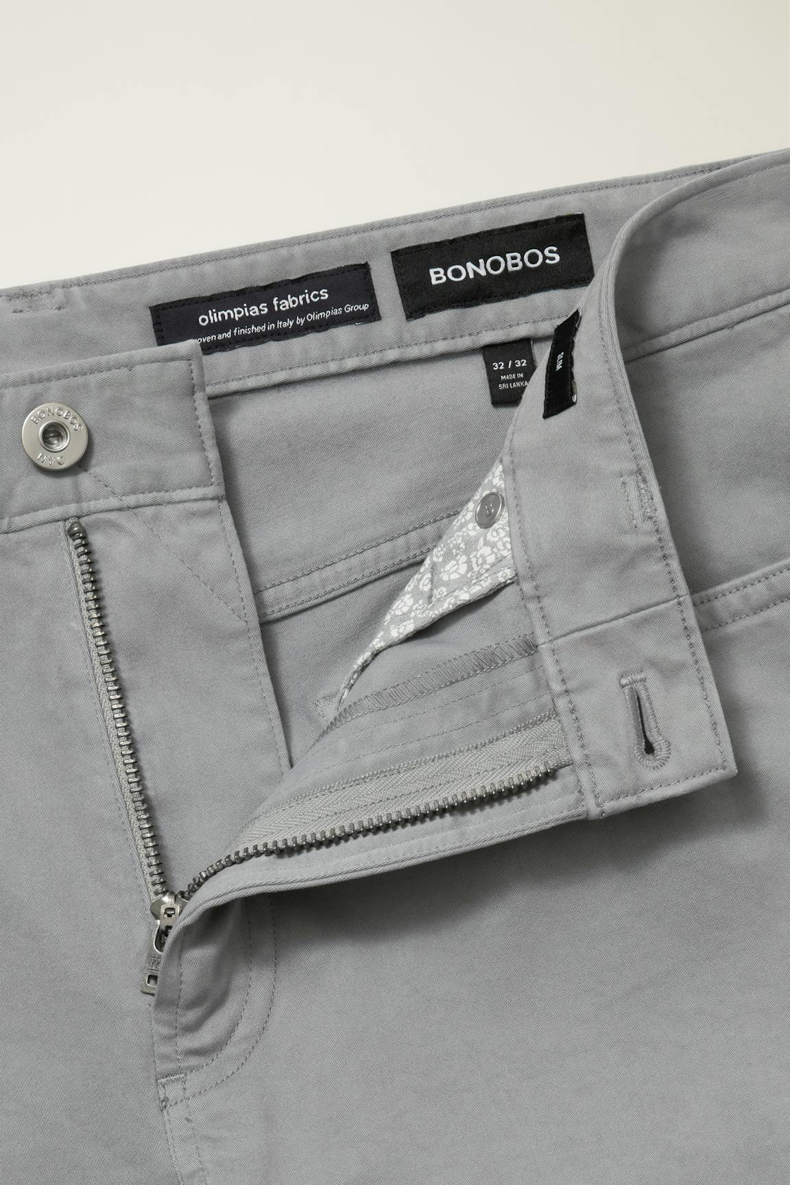 Italian Brushed 5-Pocket Pants / Bonobos - monument grey