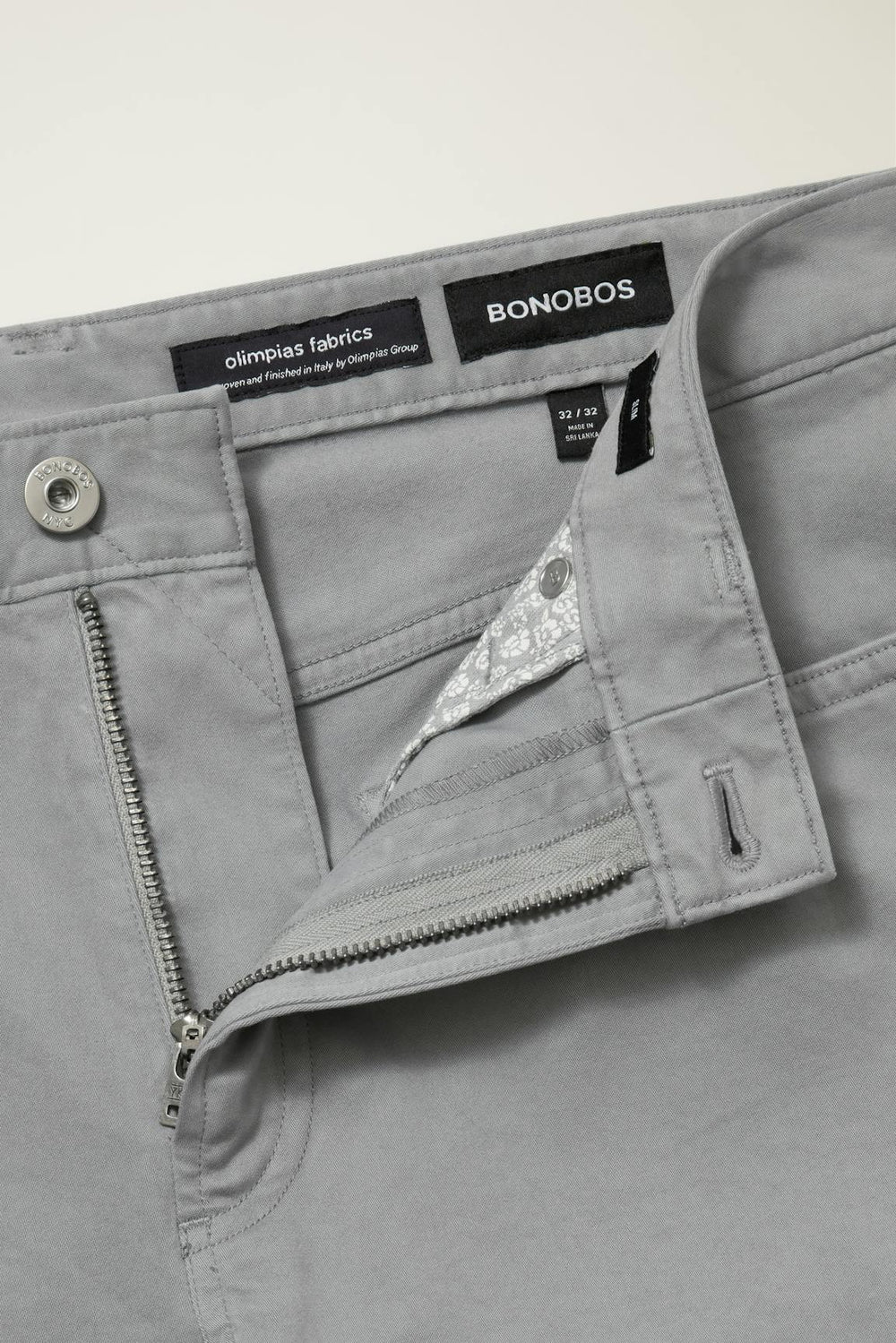 Italian Brushed 5-Pocket Pants / Bonobos - monument grey