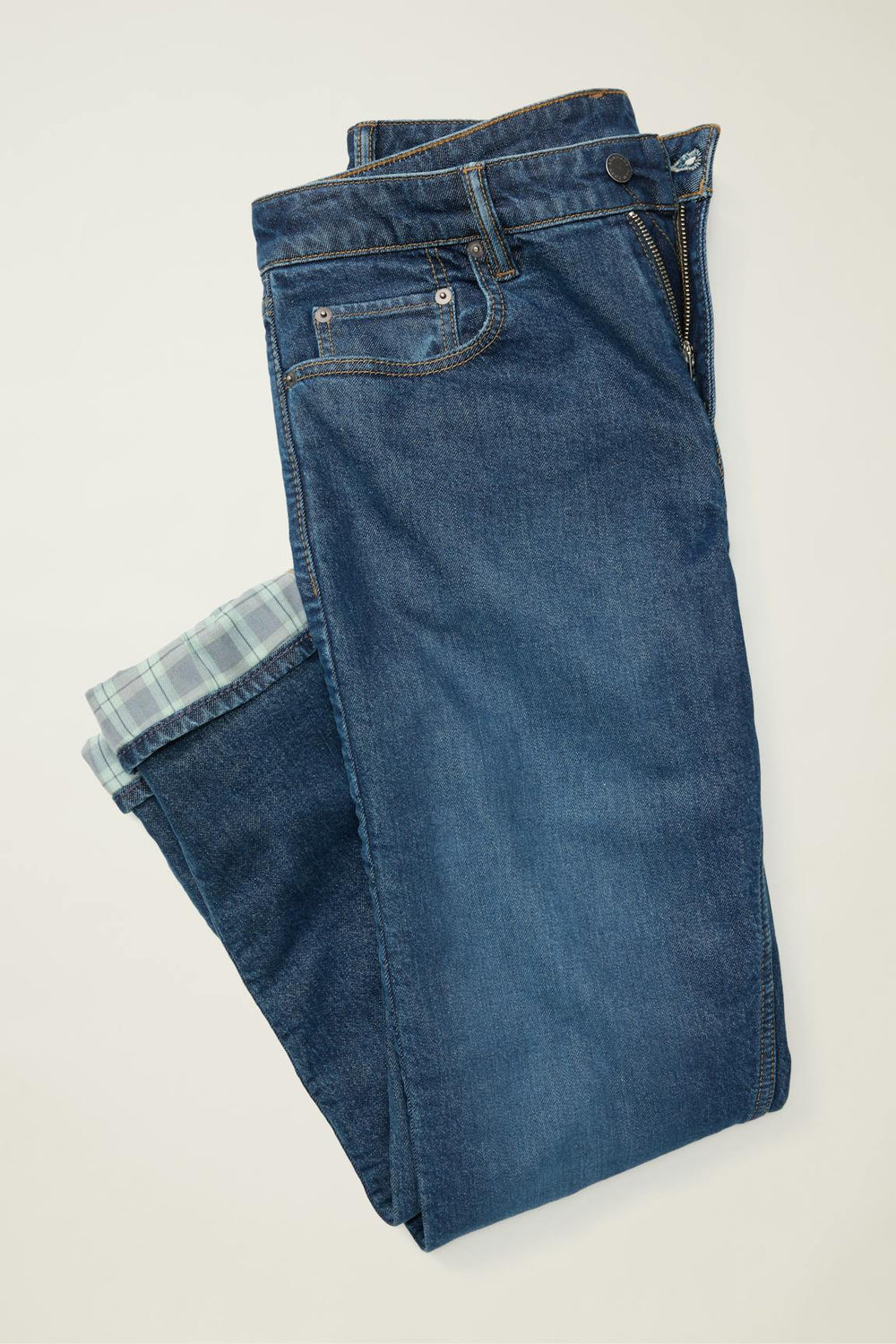 Fireside Flannel Lined Jean / Bonobos - dark blue wash