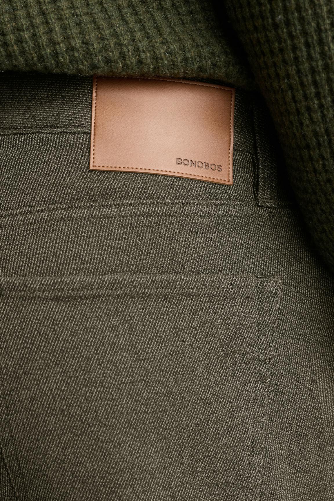 Ridgewood Textured 5-Pocket Pant / Bonobos - olive green twill