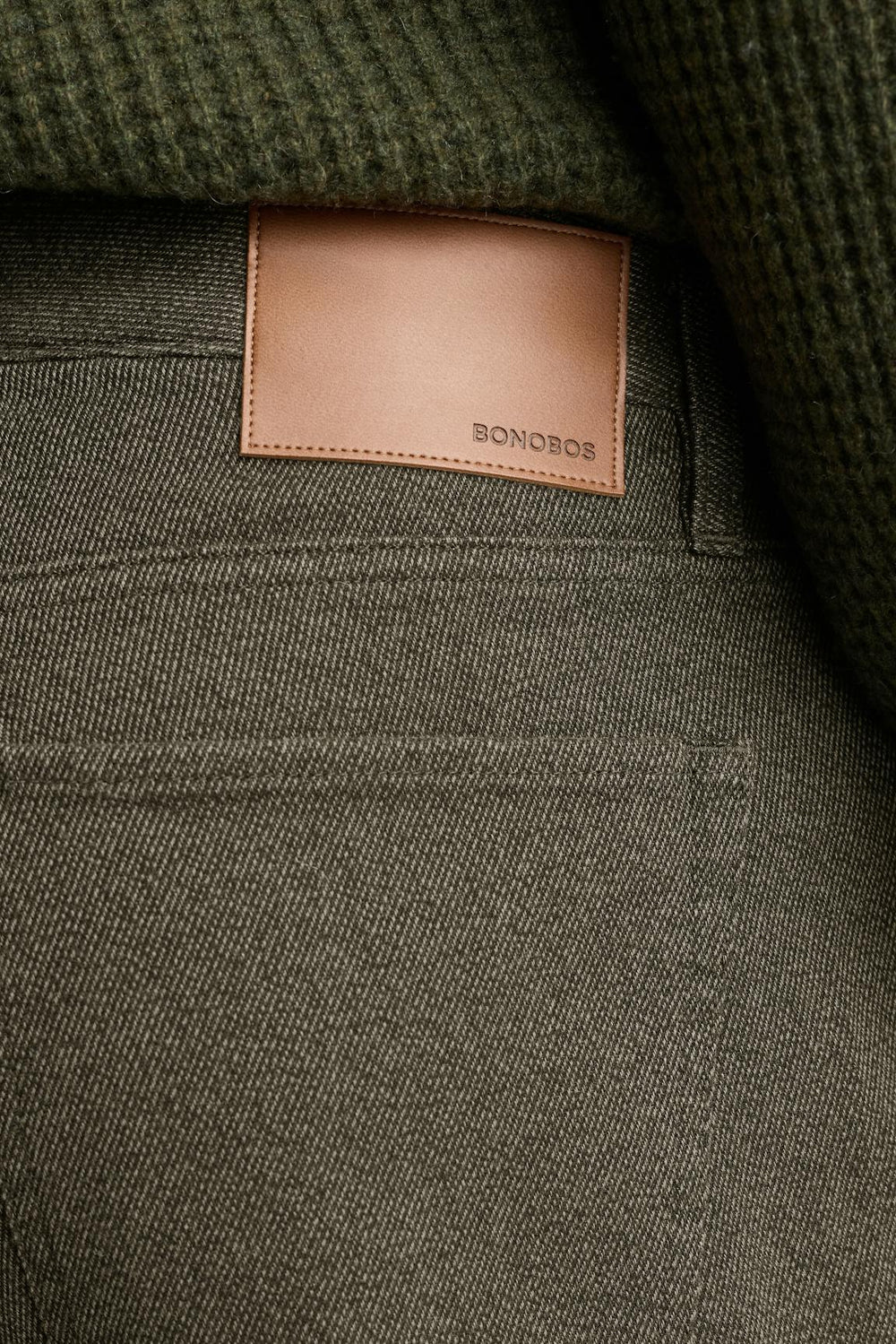 Ridgewood Textured 5-Pocket Pant / Bonobos - olive green twill