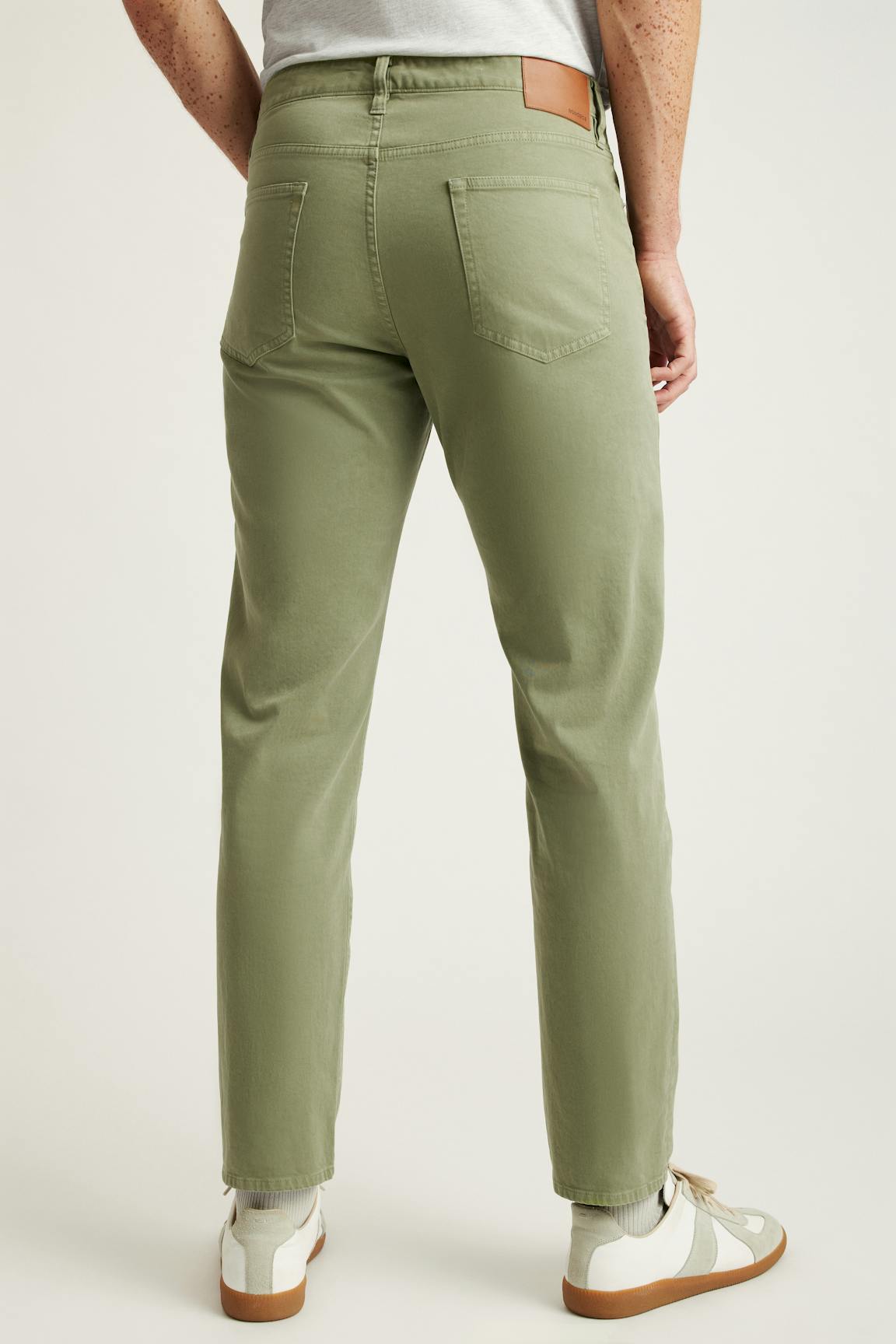 Italian Brushed 5-Pocket Pants / Bonobos - moss green