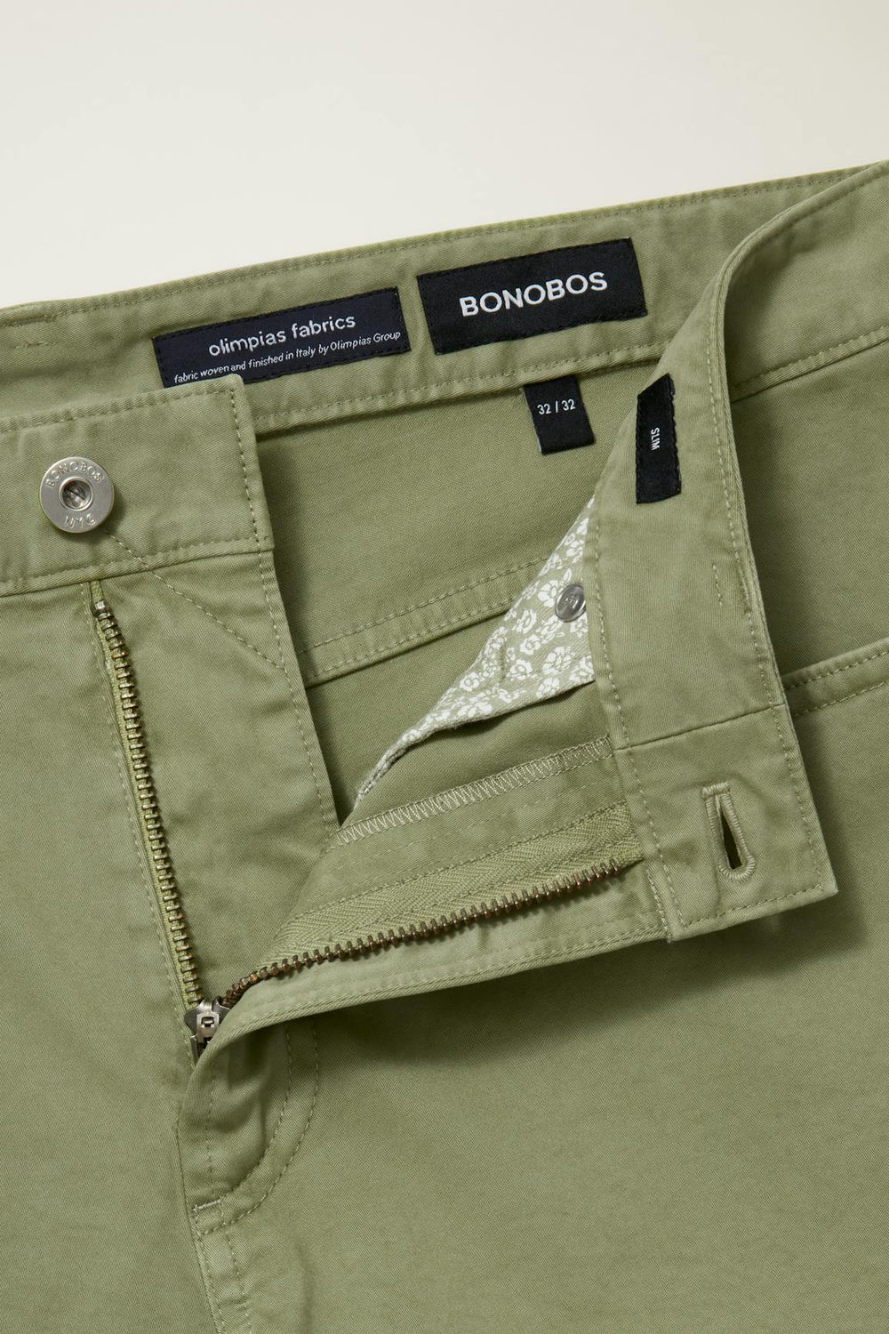 Italian Brushed 5-Pocket Pants / Bonobos - moss green