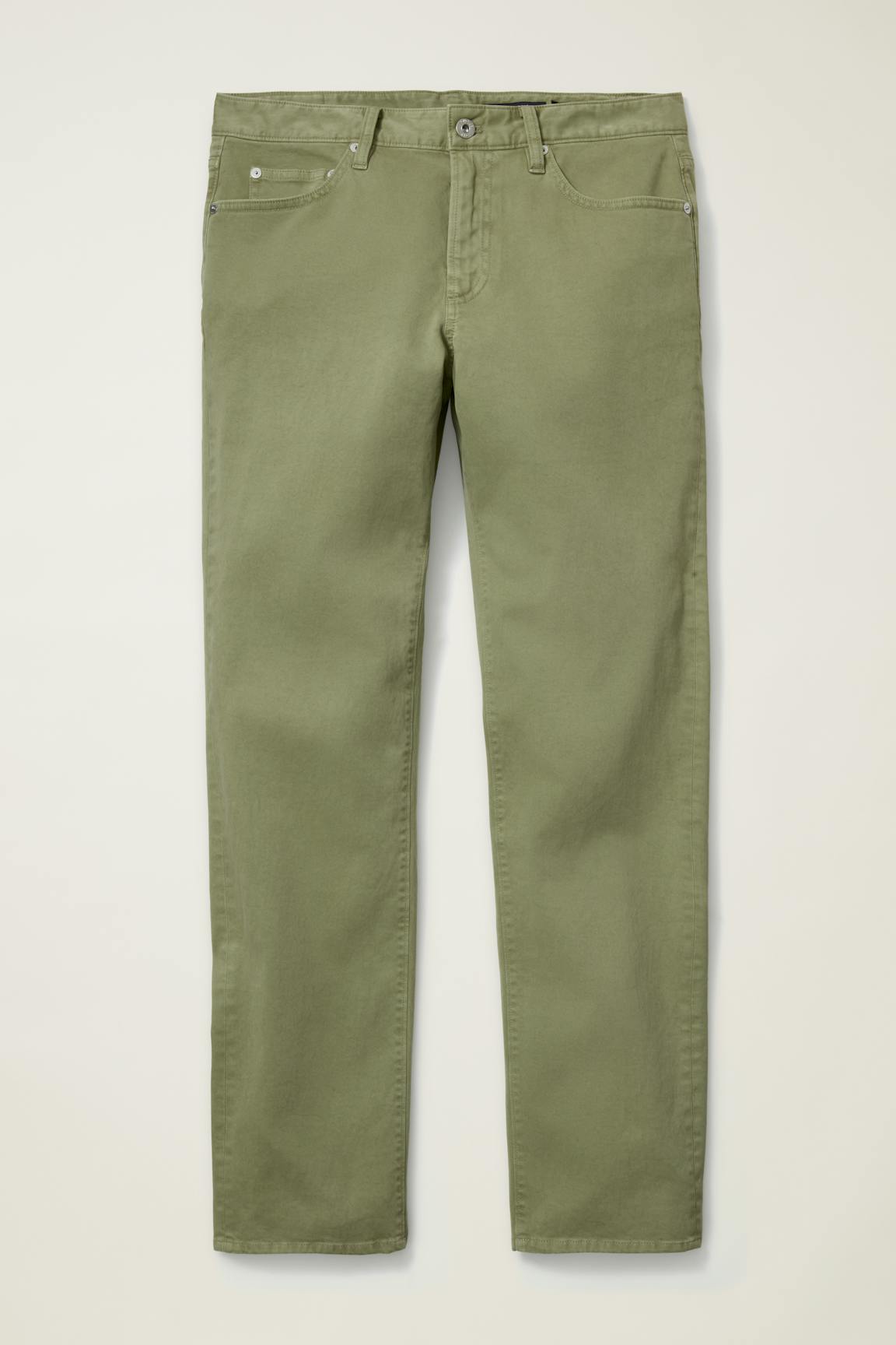 Italian Brushed 5-Pocket Pants / Bonobos - moss green
