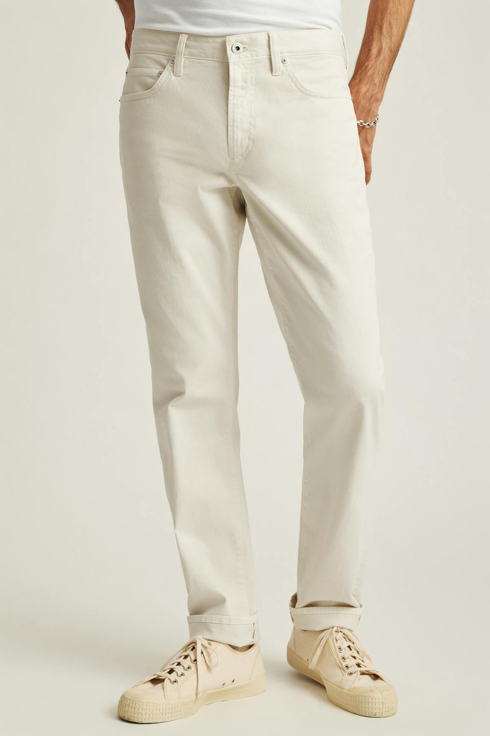 Italian Brushed 5-Pocket Pants / Bonobos - light sand