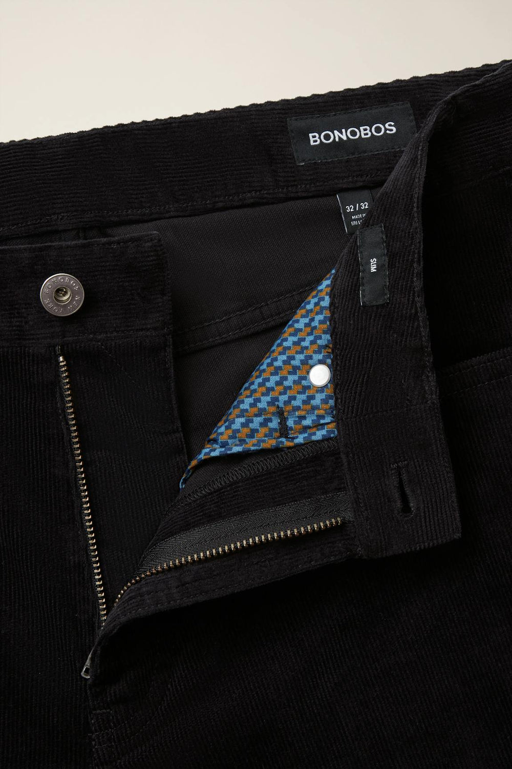 Corduroy 5-Pocket Pants / Bonobos - black