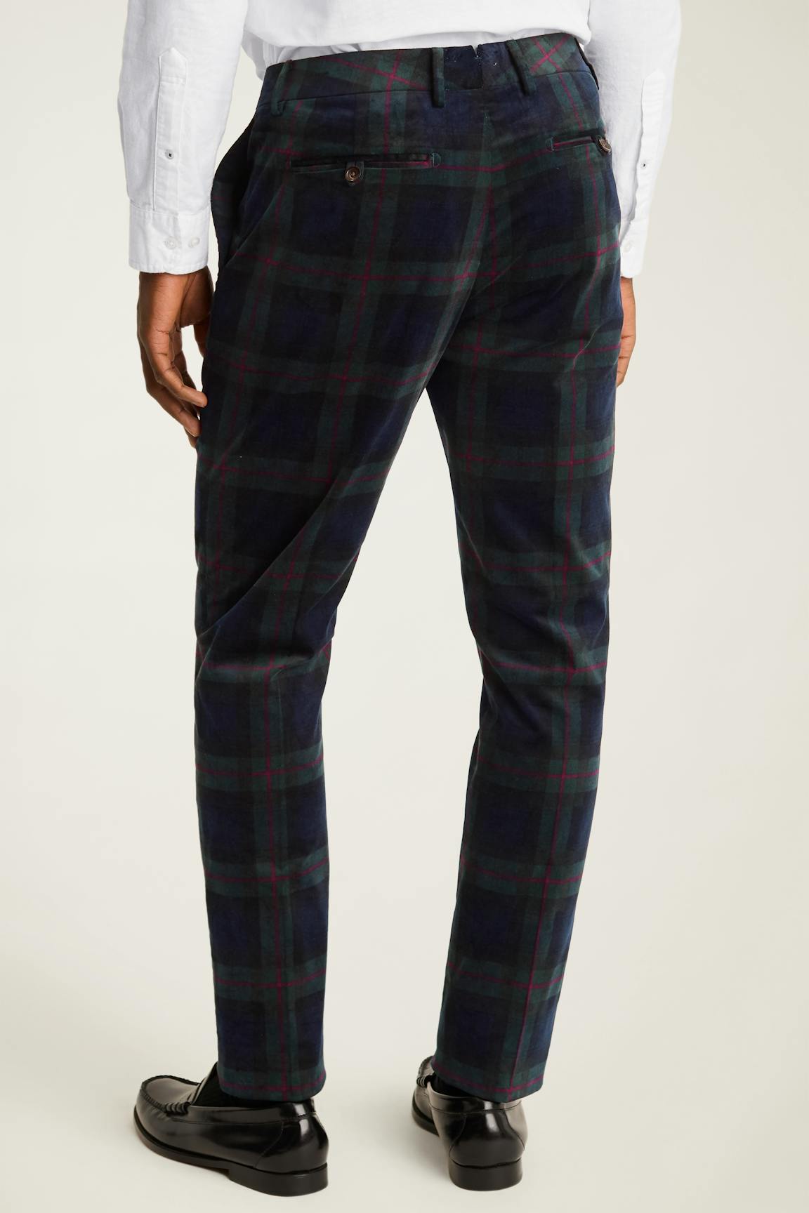 Velvet Trousers / Bonobos - holiday plaid