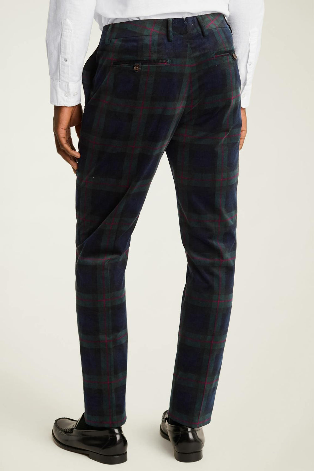 Velvet Trousers / Bonobos - holiday plaid
