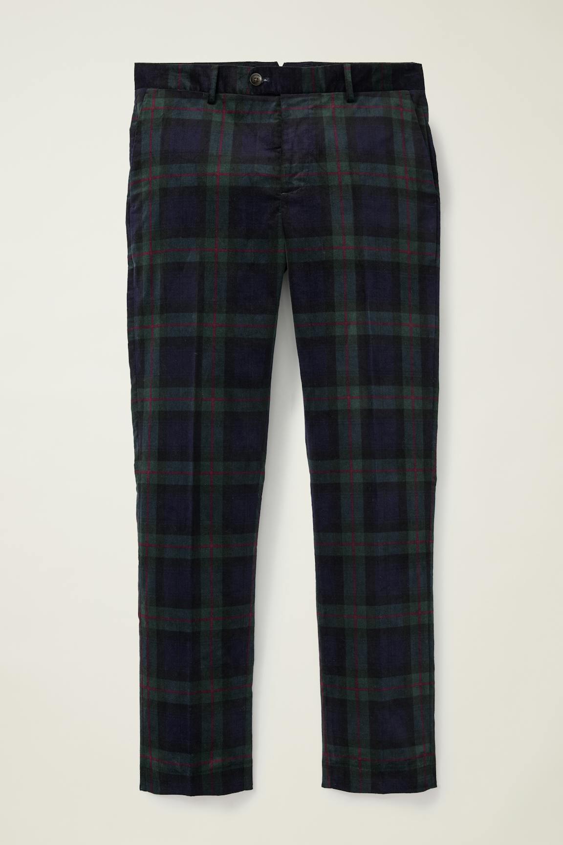 Velvet Trousers / Bonobos - holiday plaid