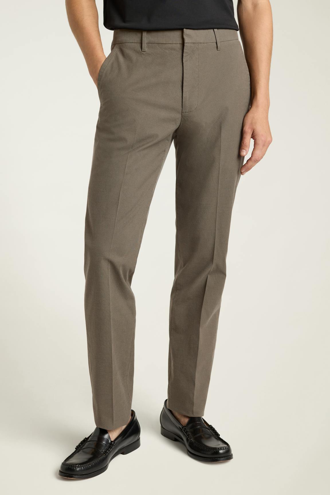 Weekday Warrior Dress Pants / Bonobos - wednesday olive houndstooth