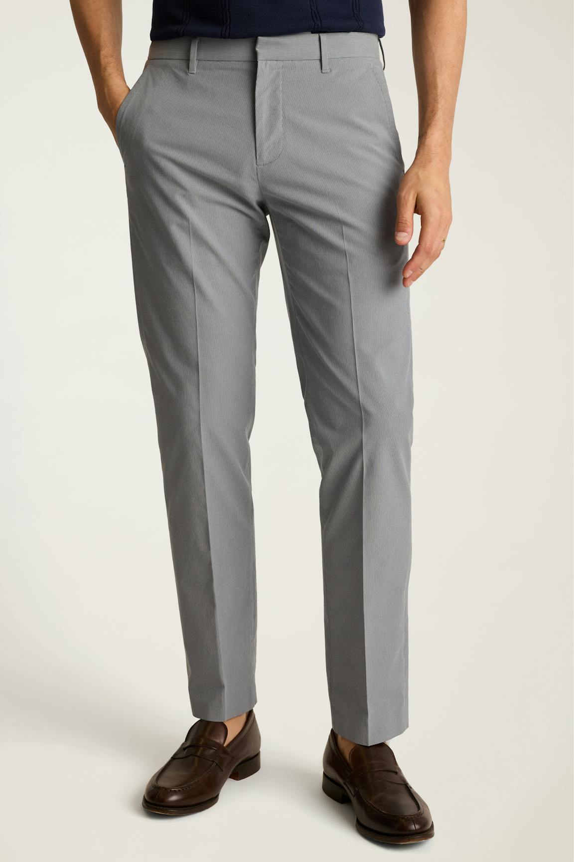 Weekday Warrior Dress Pants / Bonobos - tuesday grey blue stripe