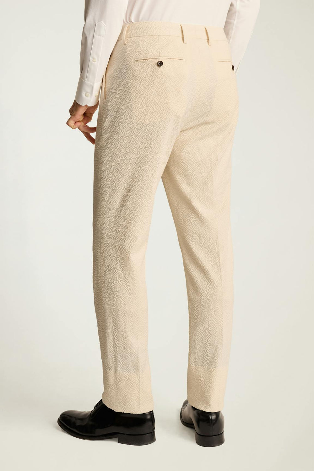 Jetsetter Italian Seersucker Dress Pant / Bonobos - ivory seersucker