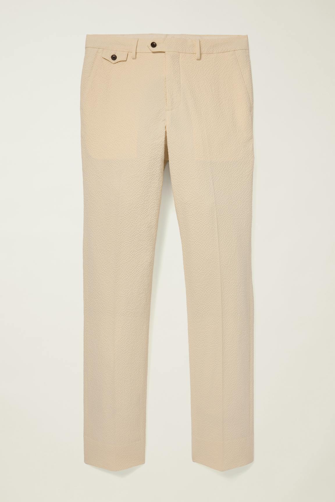 Jetsetter Italian Seersucker Dress Pant / Bonobos - ivory seersucker