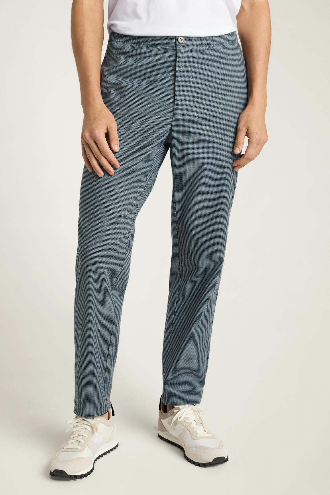 The Off Duty Pant / Bonobos - navy blue houndstooth
