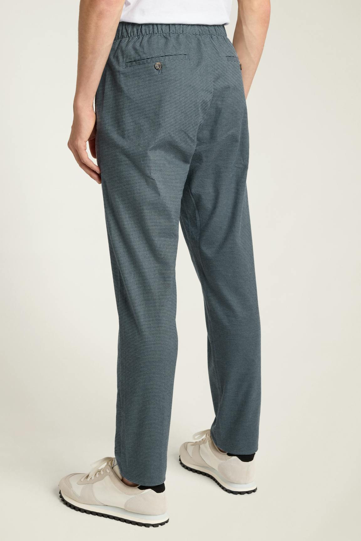 The Off Duty Pant / Bonobos - navy blue houndstooth