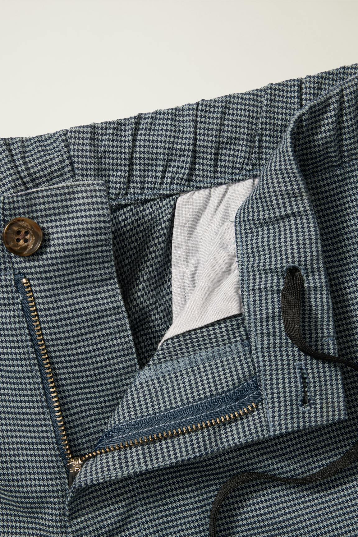 The Off Duty Pant / Bonobos - navy blue houndstooth