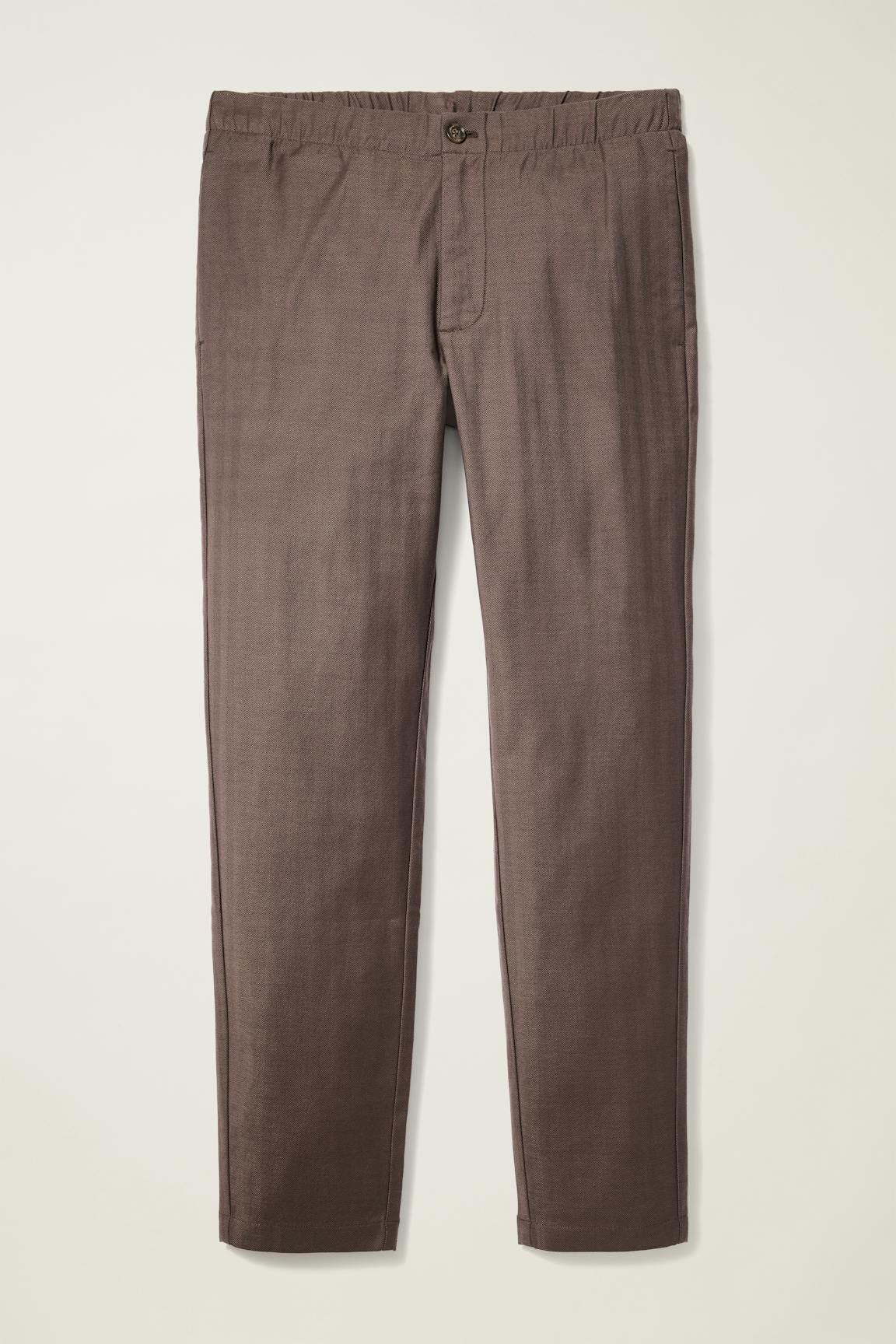 The Off Duty Pant / Bonobos - chocolate brown herringbone