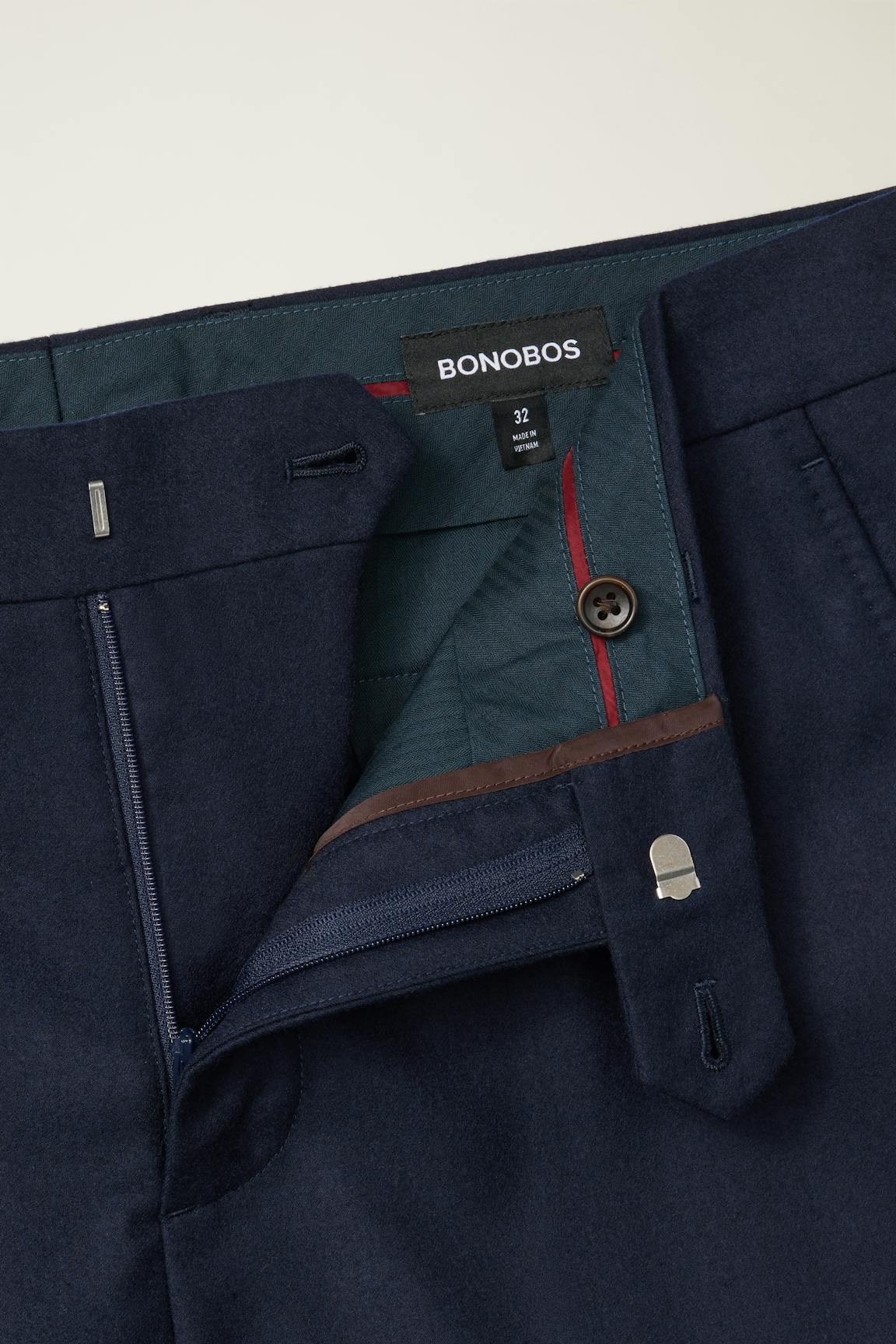 Jetsetter Italian Brushed Wool Dress Pant / Bonobos - dark navy blue
