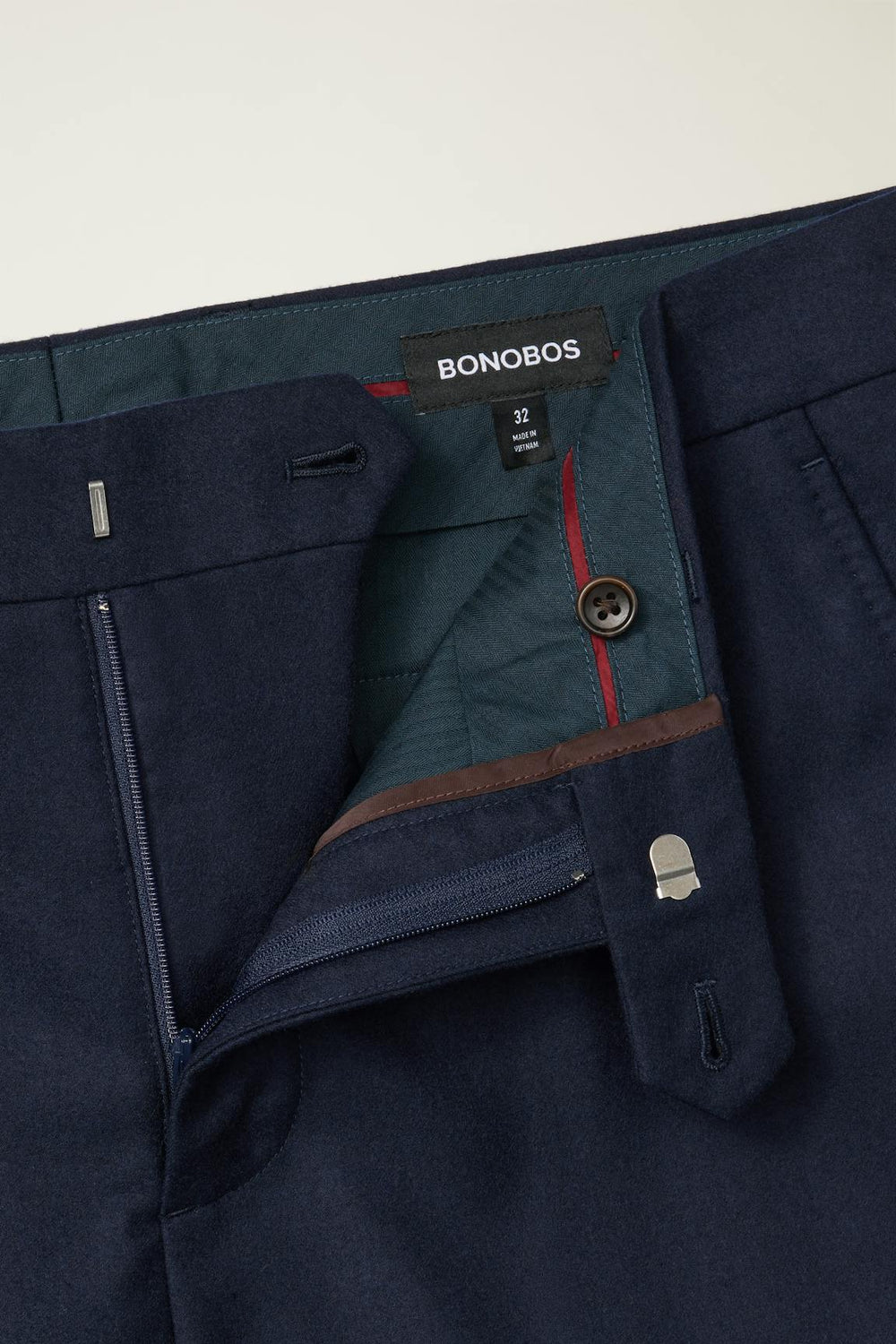 Jetsetter Italian Brushed Wool Dress Pant / Bonobos - dark navy blue
