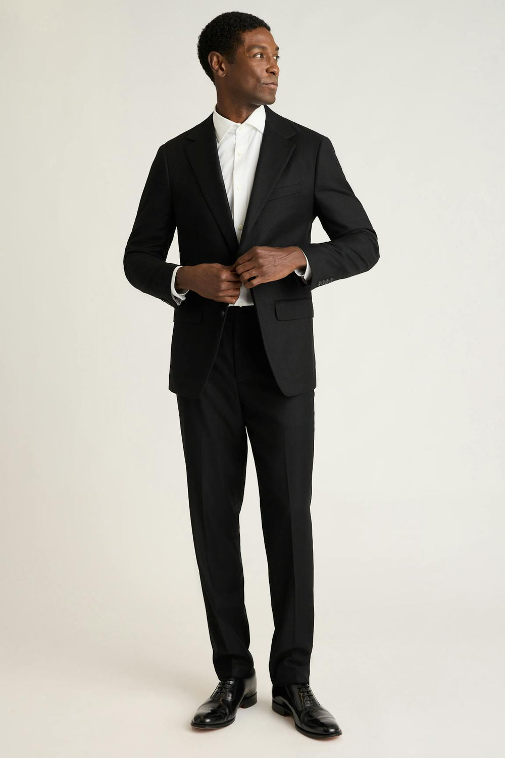 Jetsetter Italian Brushed Wool Dress Pant / Bonobos - black
