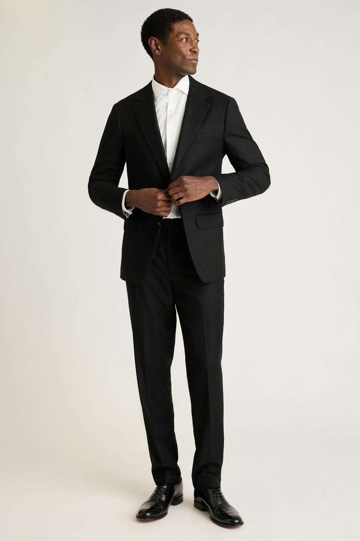 Jetsetter Italian Brushed Wool Dress Pant / Bonobos - black