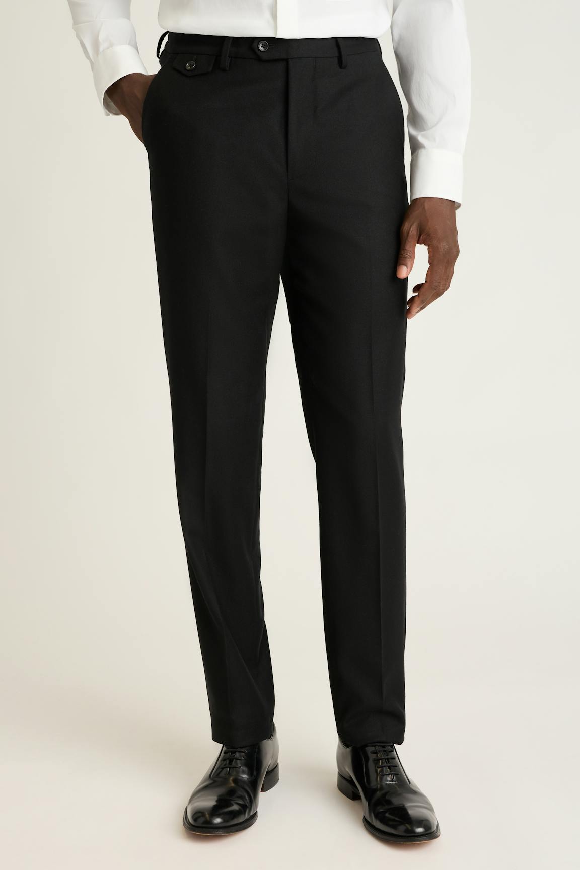 Jetsetter Italian Brushed Wool Dress Pant / Bonobos - black