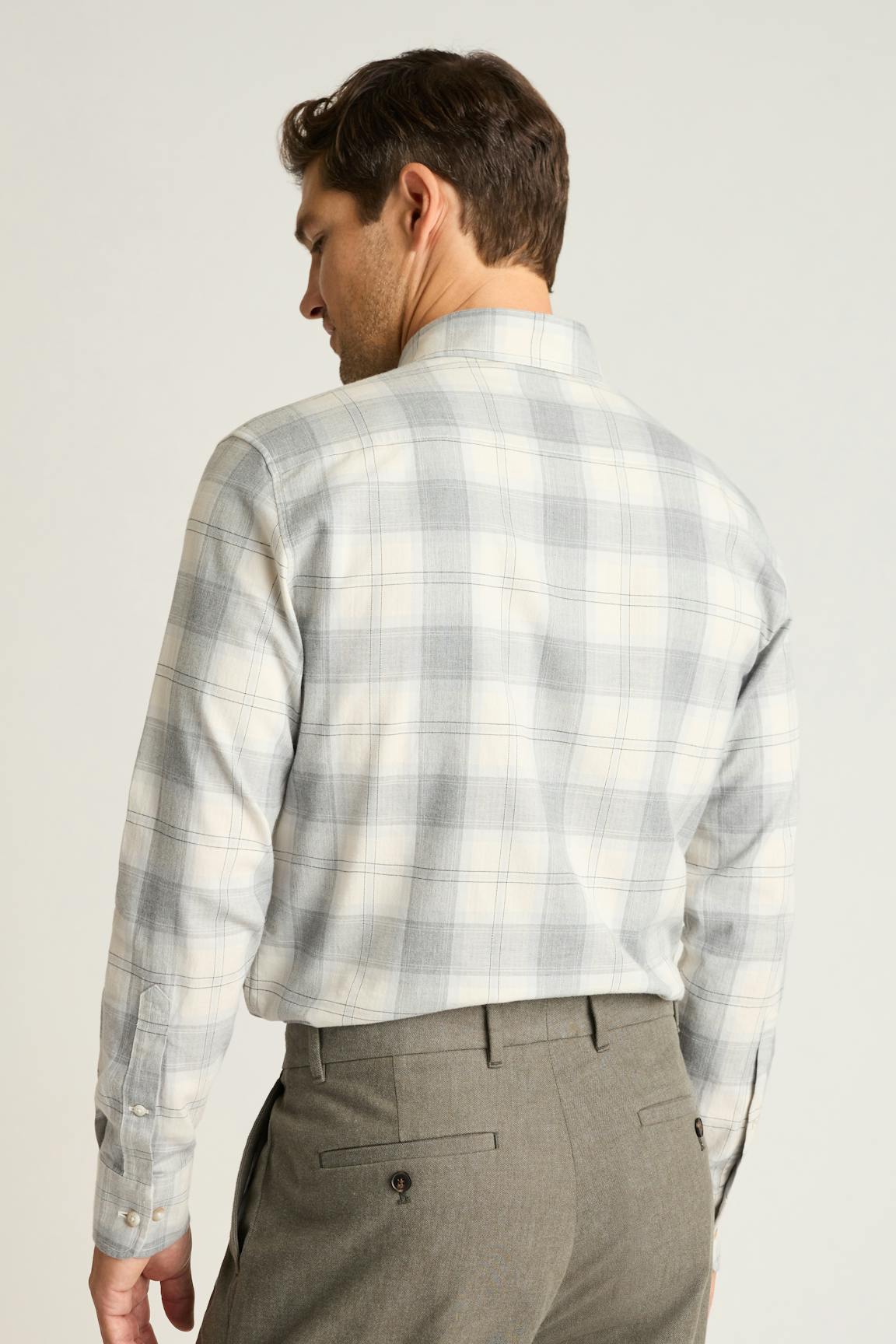 Everyday Lightweight Flannel Shirt / Bonobos - ice grey plaid