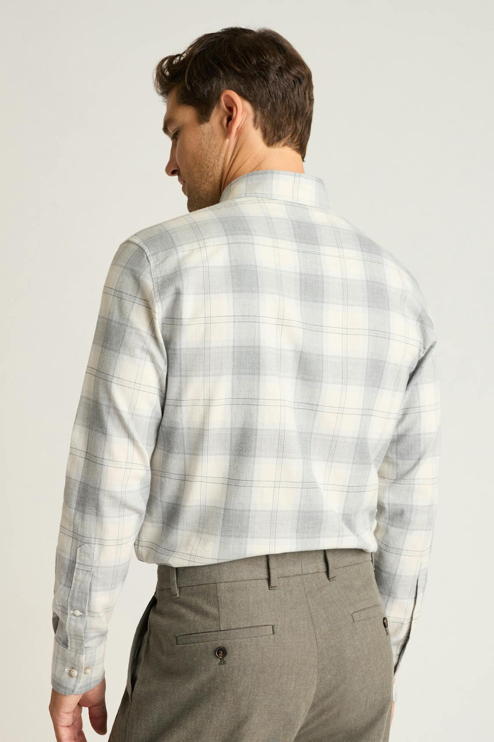 Everyday Lightweight Flannel Shirt / Bonobos - ice grey plaid