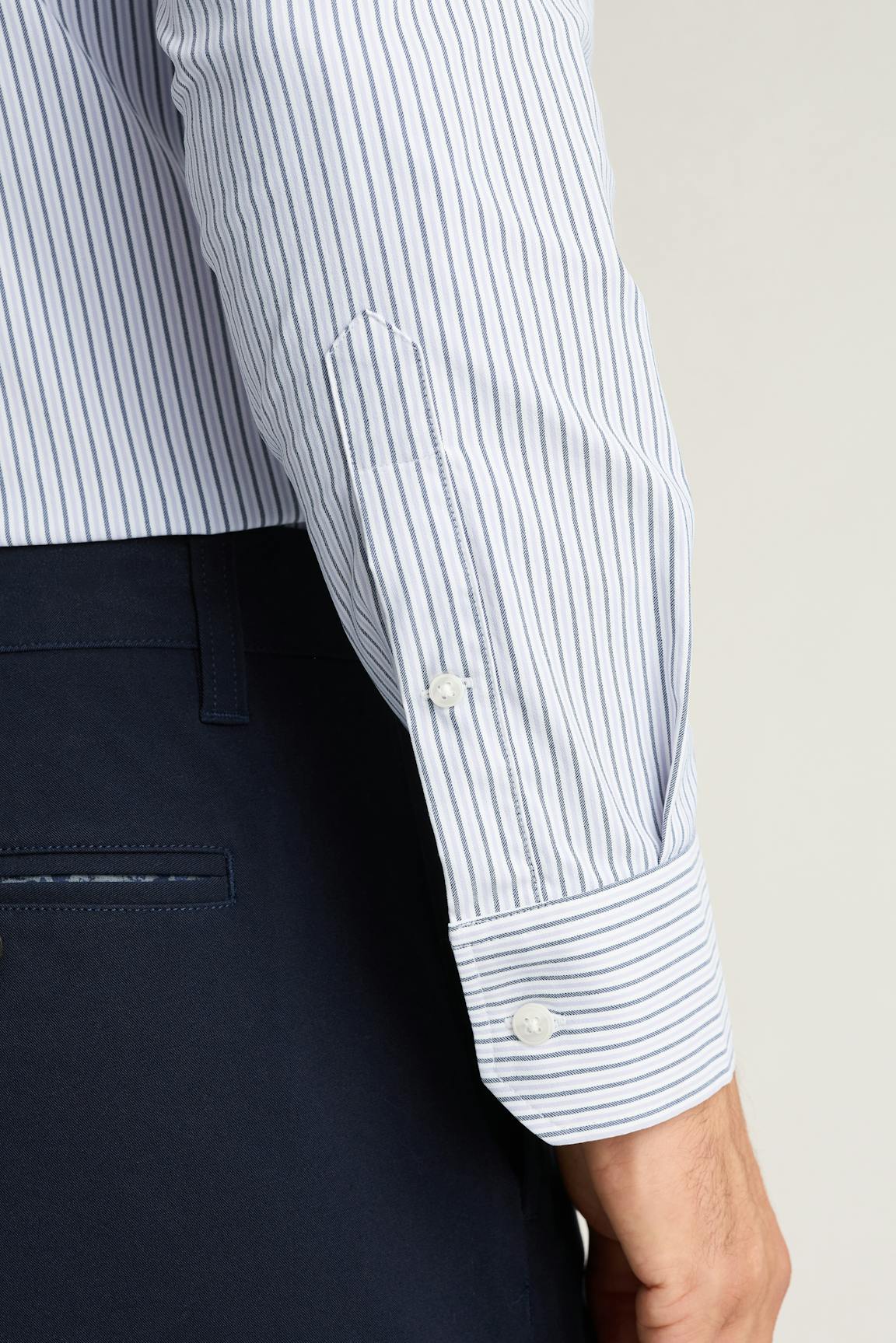 Tech Button Down Shirt / Bonobos - blue lavender twill stripe