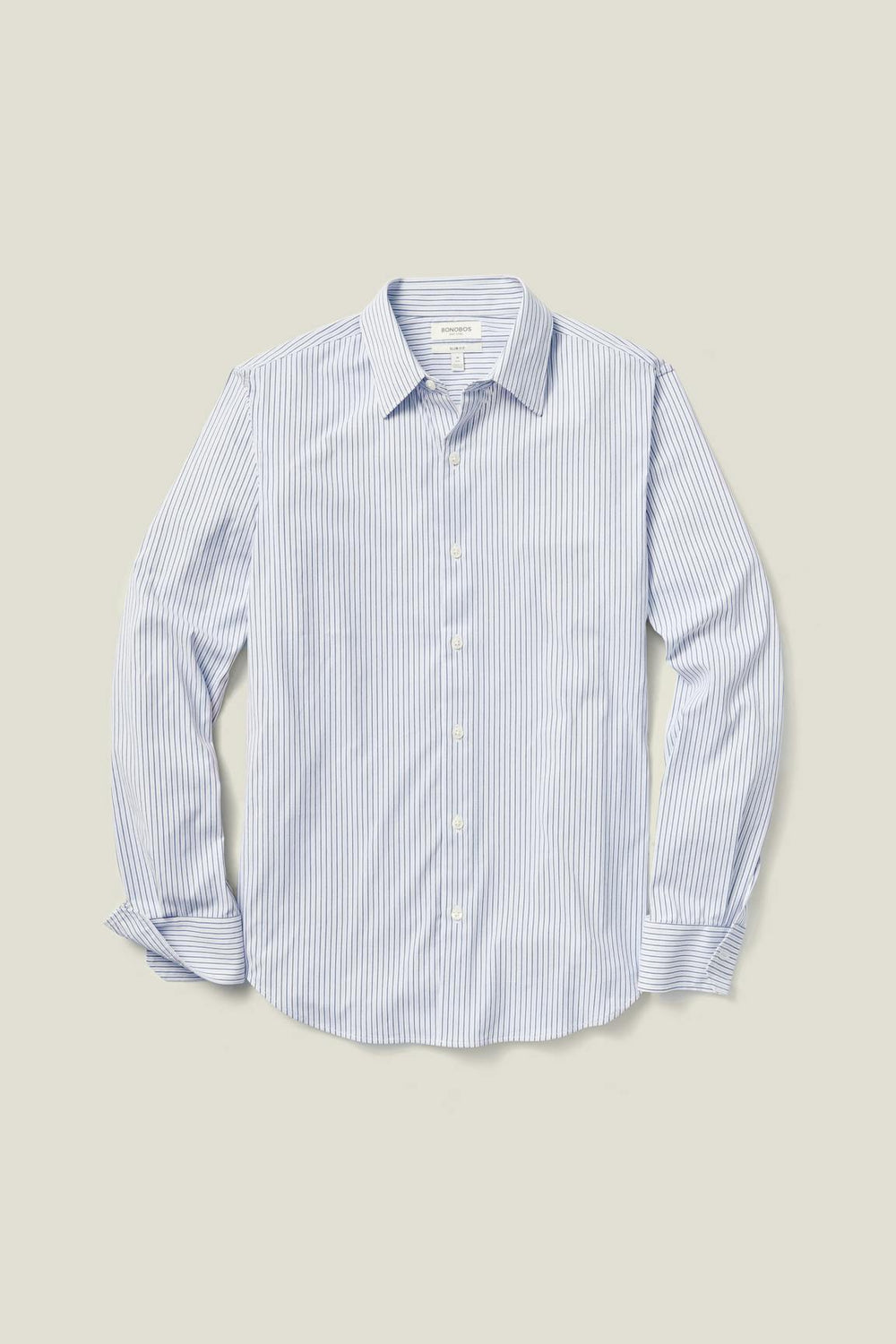 Tech Button Down Shirt / Bonobos - blue lavender twill stripe