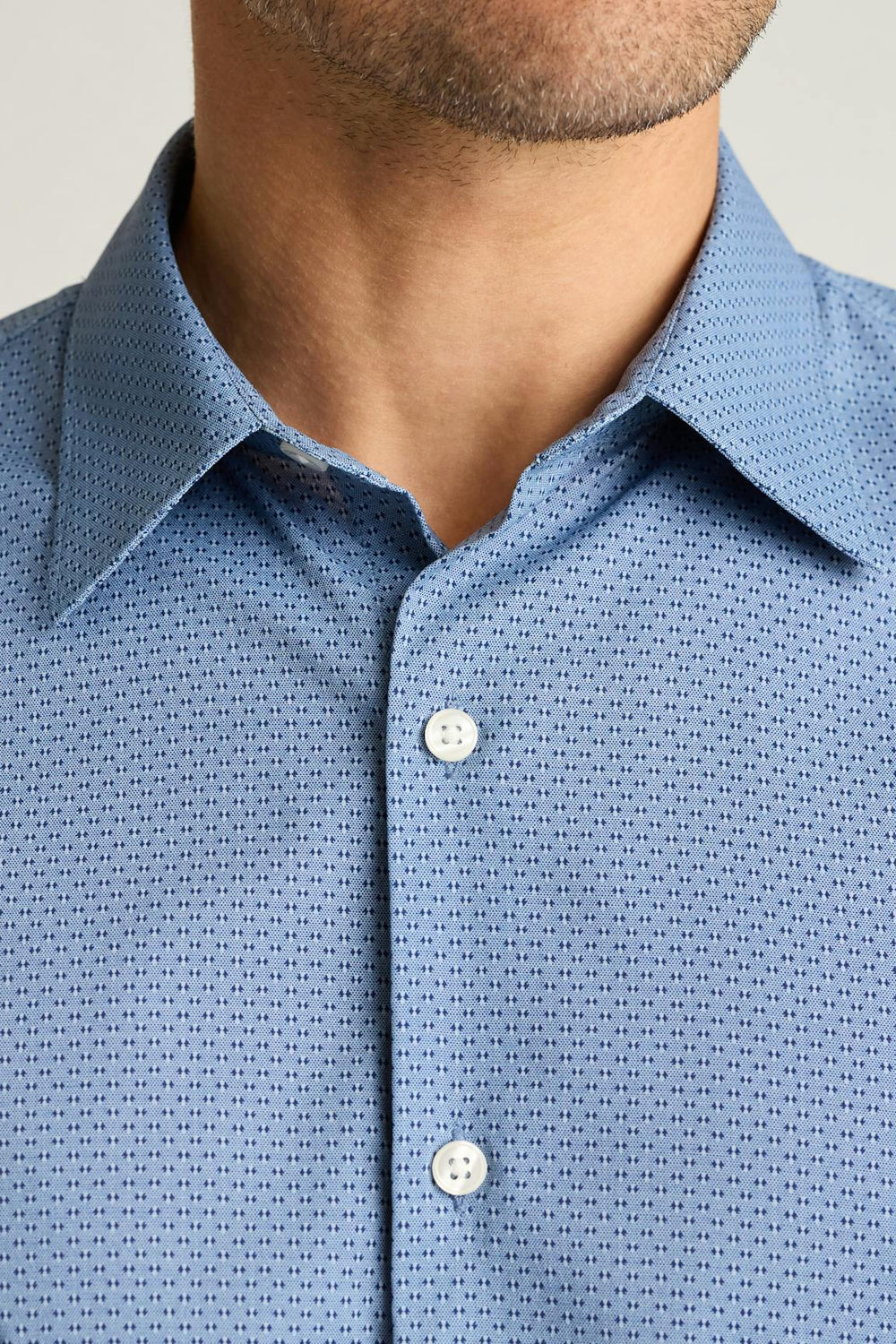 Tech Button Down Shirt / Bonobos - navy greville texture