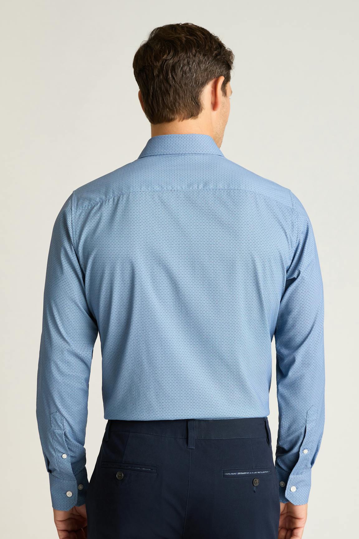 Tech Button Down Shirt / Bonobos - navy greville texture