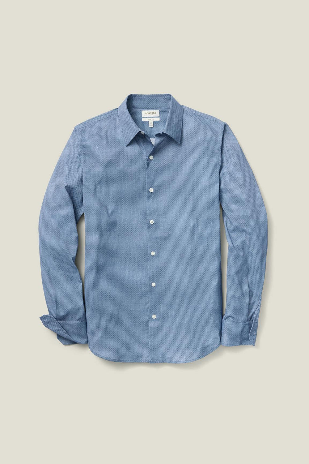 Tech Button Down Shirt / Bonobos - navy greville texture