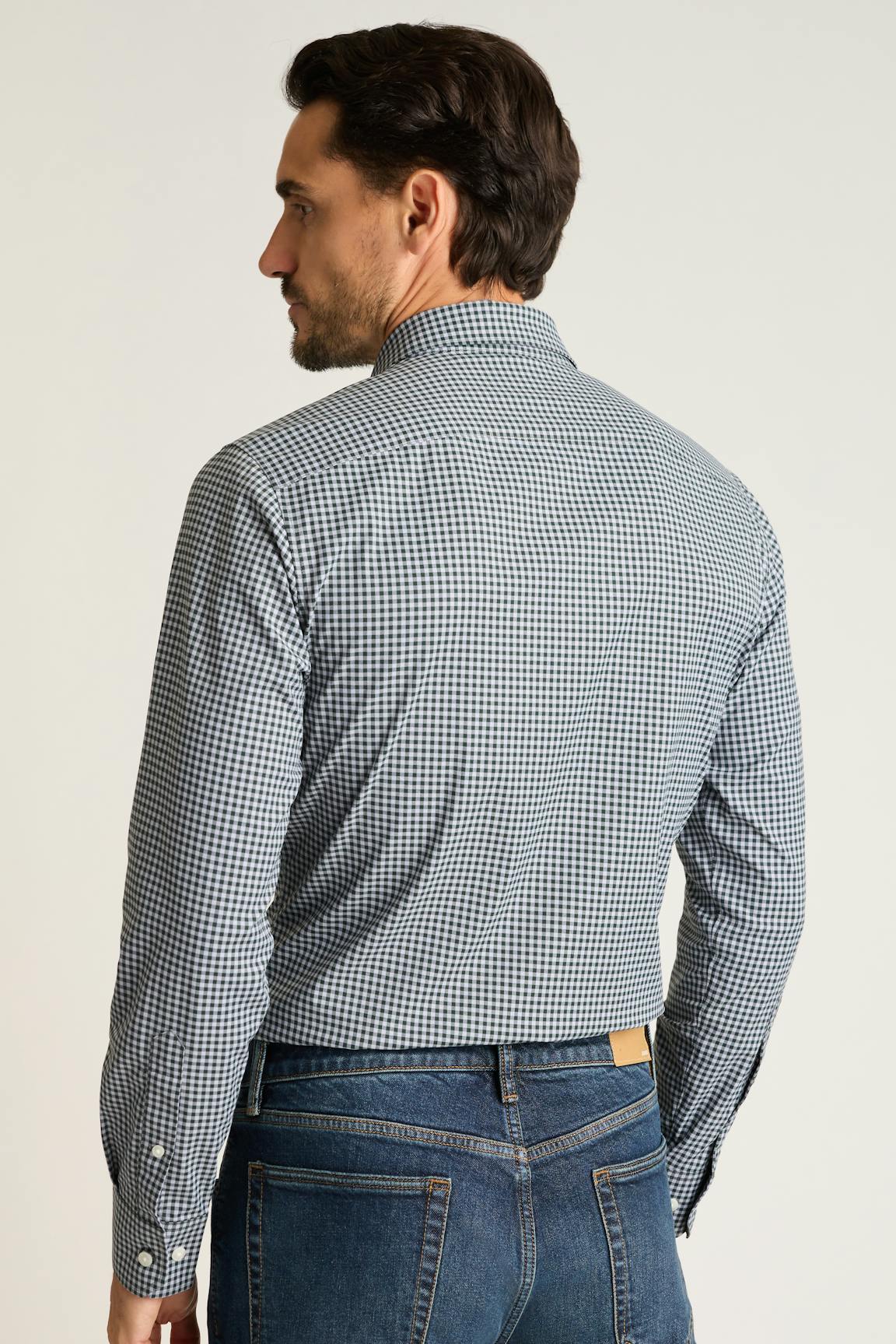 Tech Button Down Shirt / Bonobos - lavender gingham