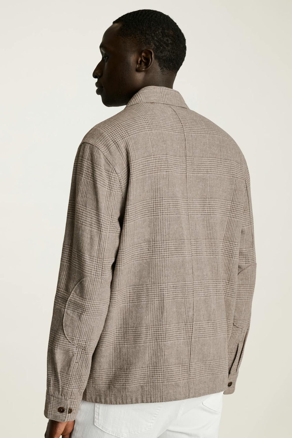 Nantucket Linen Overshirt / Bonobos - brown glen check