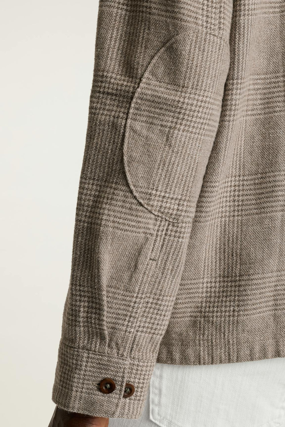 Nantucket Linen Overshirt / Bonobos - brown glen check