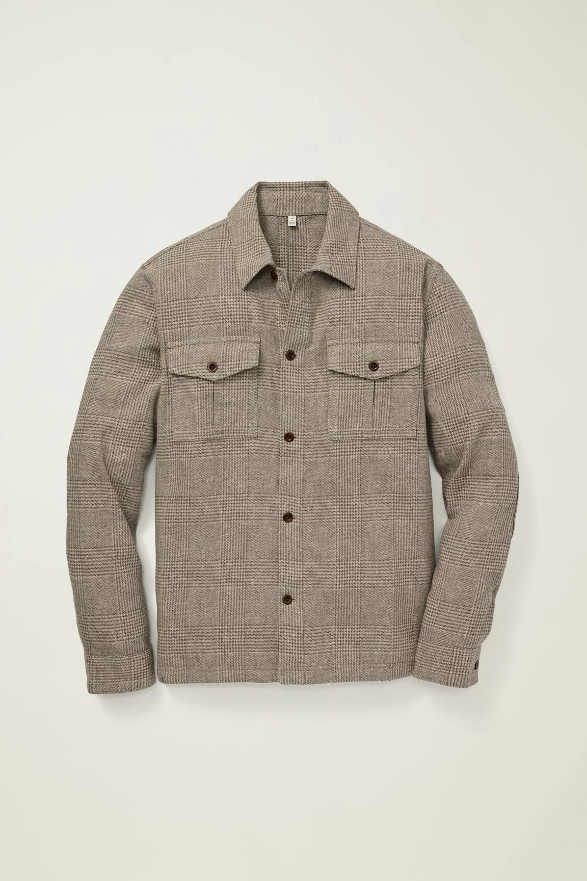 Nantucket Linen Overshirt / Bonobos - brown glen check
