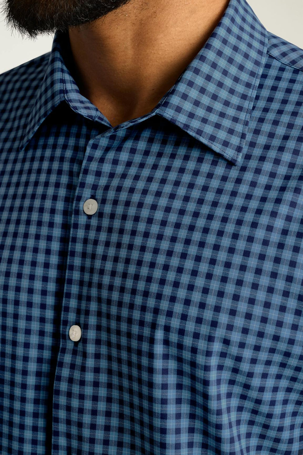 Tech Button Down Shirt / Bonobos - navy blue gingham
